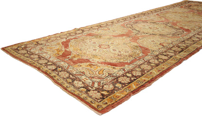 4 x 11 Vintage Turkish Oushak Rug 51055