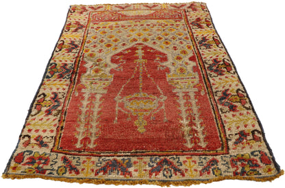 2 x 3 Vintage Turkish Prayer Rug 51059
