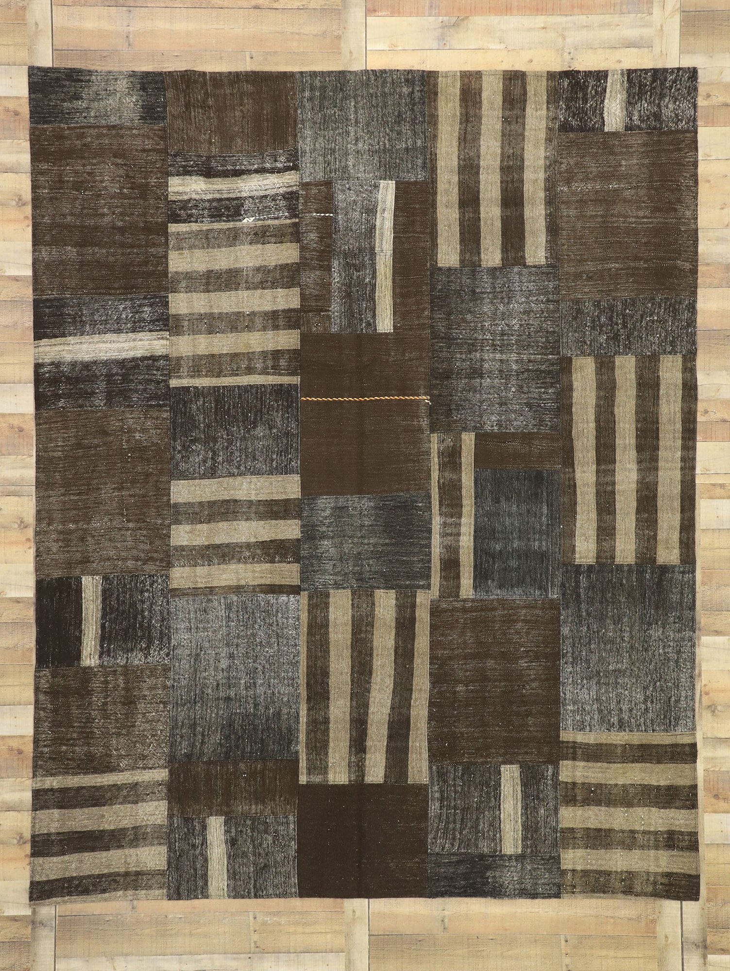 9 x 11 Vintage Turkish Patchwork Rug 51065