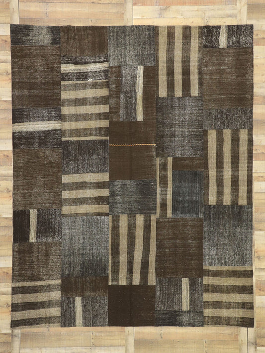 9 x 11 Vintage Turkish Patchwork Rug 51065