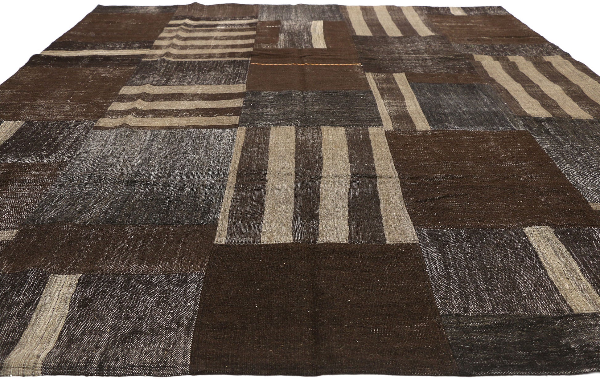 9 x 11 Vintage Turkish Patchwork Rug 51065
