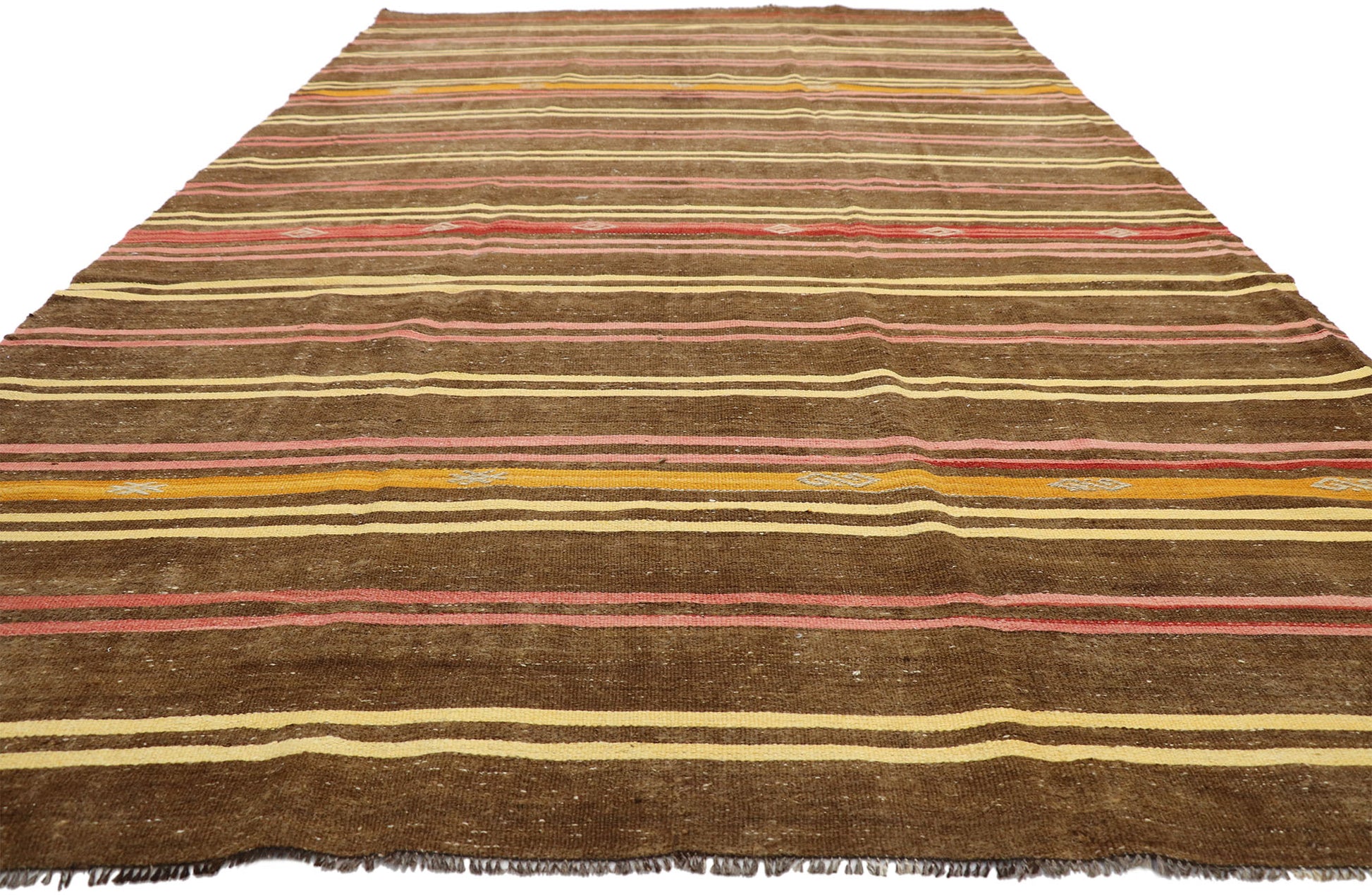 8 x 13 Vintage Turkish Kilim Rug 51075