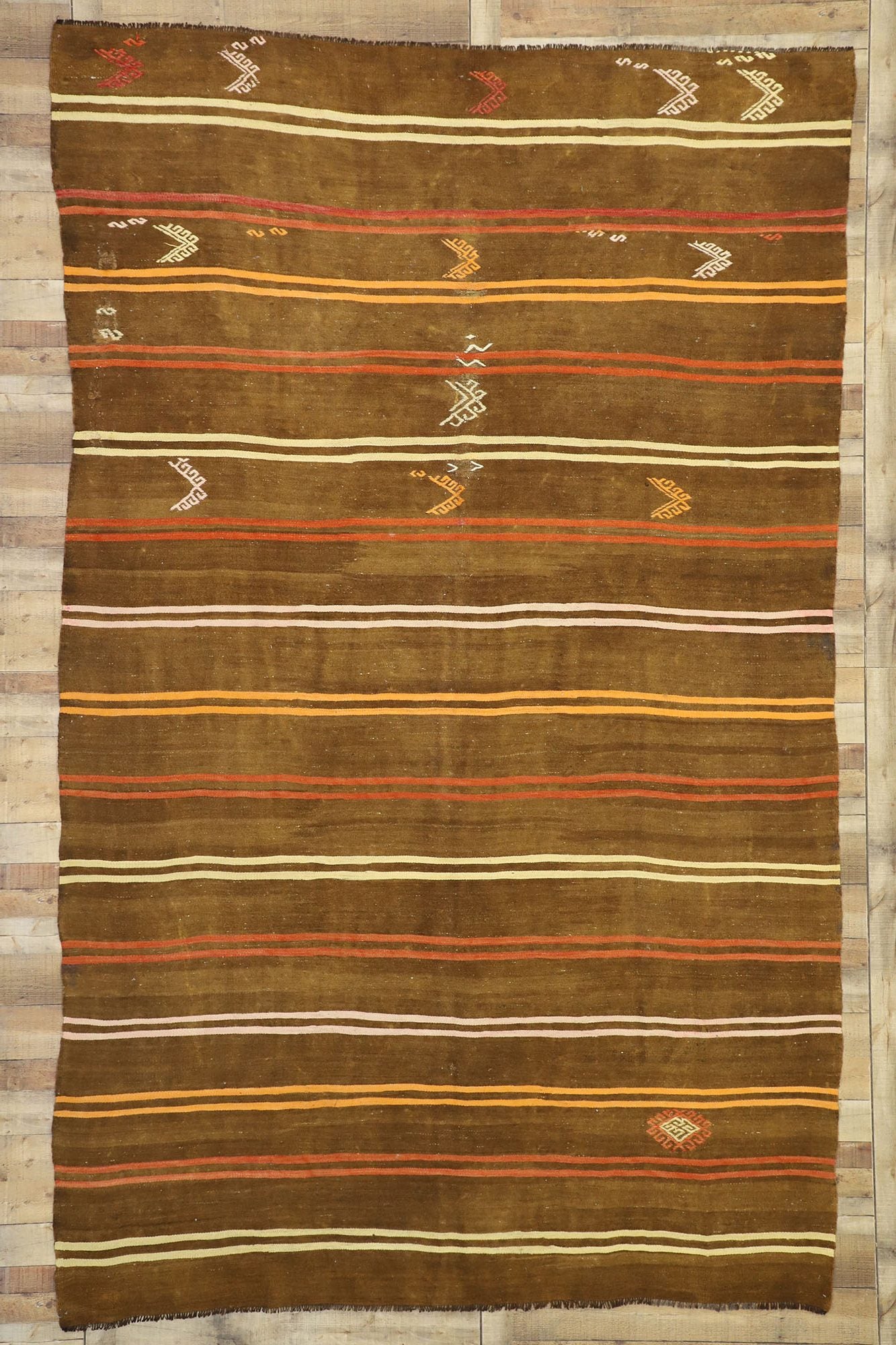 8 x 13 Vintage Turkish Kilim Rug 51076