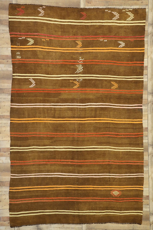 8 x 13 Vintage Turkish Kilim Rug 51076