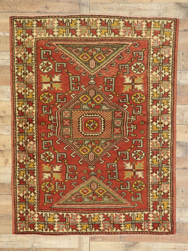 5 x 6 Vintage Turkish Oushak Rug 51080