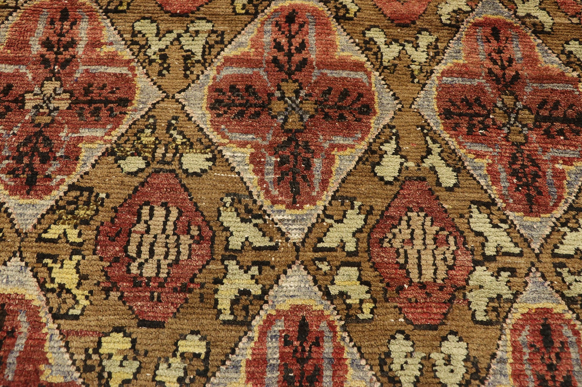 4 x 4 Vintage Turkish Oushak Rug 51081