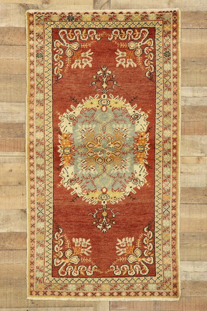 3 x 5 Vintage Turkish Oushak Rug 51083