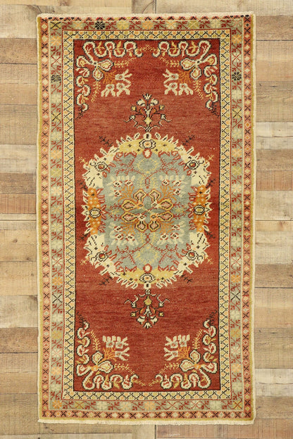 3 x 5 Vintage Turkish Oushak Rug 51083