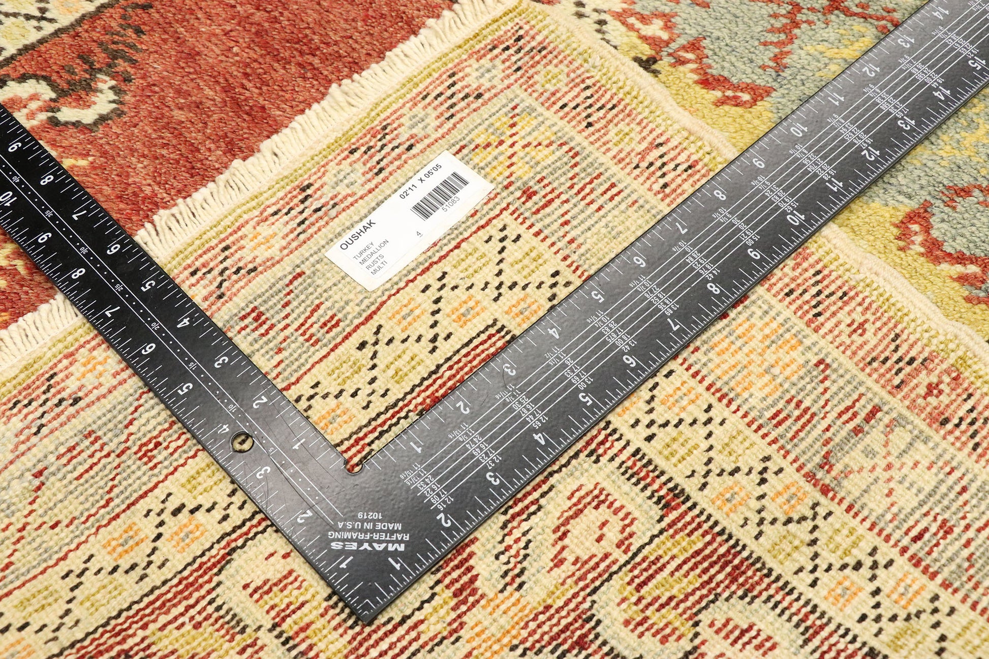 3 x 5 Vintage Turkish Oushak Rug 51083