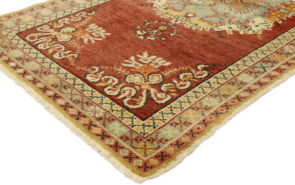 3 x 5 Vintage Turkish Oushak Rug 51083