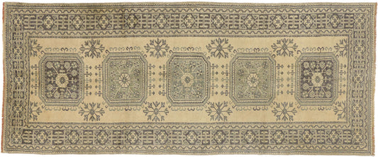 5 x 11 Vintage Turkish Oushak Rug 51117