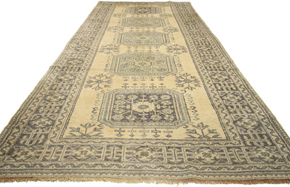 5 x 11 Vintage Turkish Oushak Rug 51117