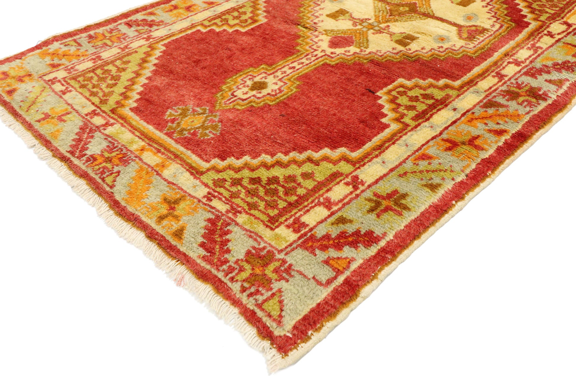 3 x 5 Vintage Turkish Oushak Rug 51120