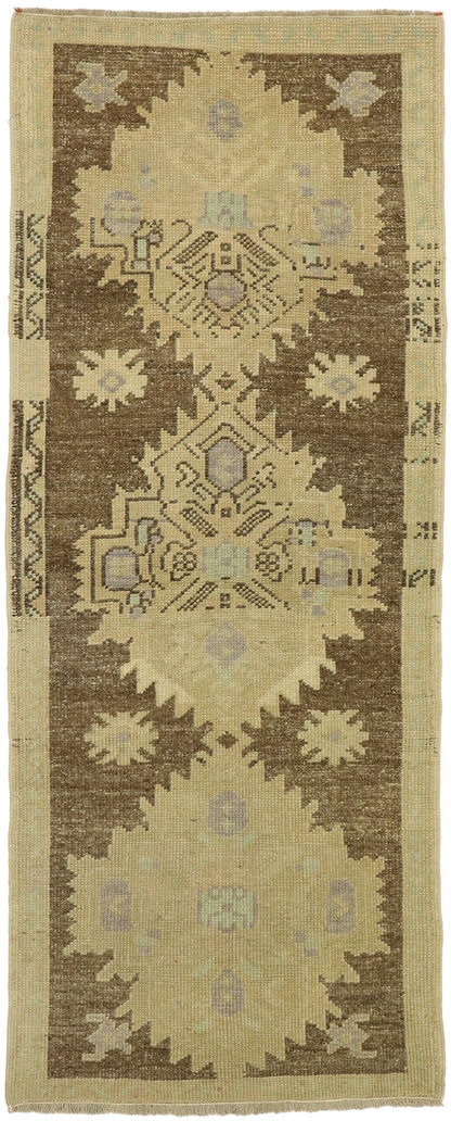 3 x 6 Vintage Turkish Oushak Rug 51126