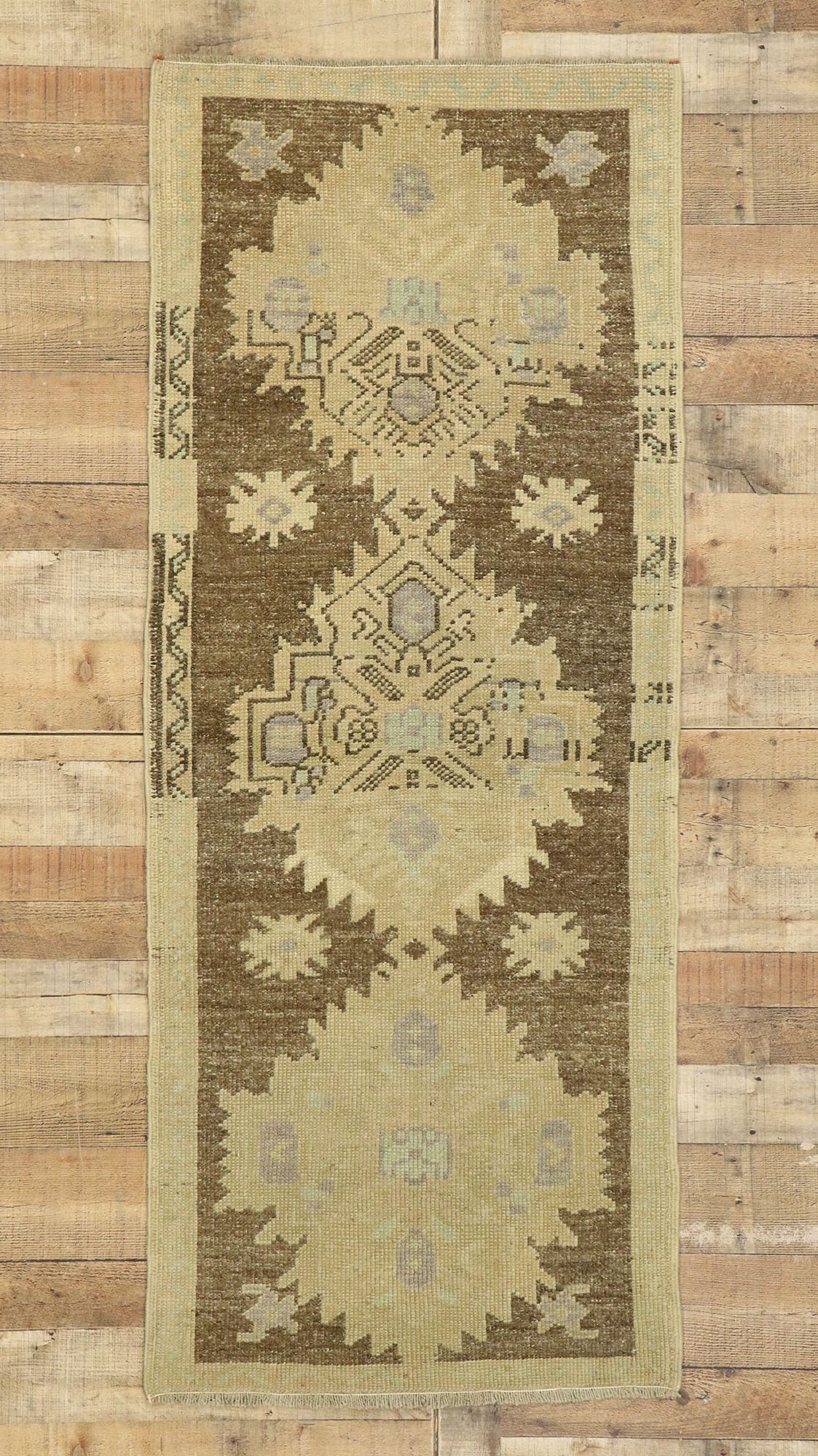 3 x 6 Vintage Turkish Oushak Rug 51126