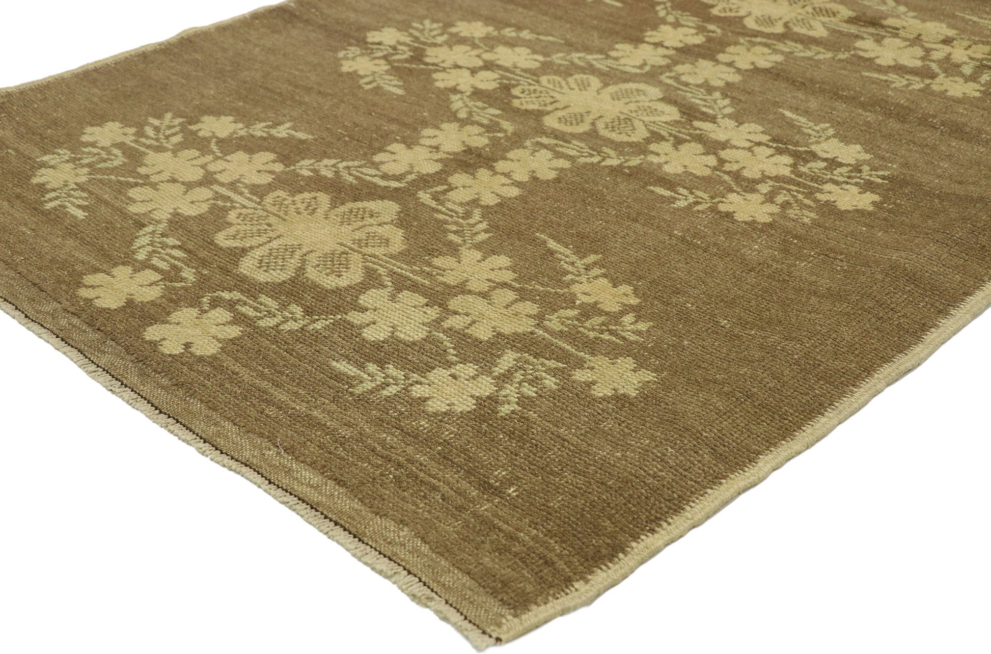 3 x 7 Vintage Turkish Oushak Rug 51127