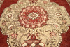 4 x 11 Vintage Red Turkish Oushak Rug 51128
