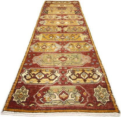 3 x 10 Vintage Turkish Oushak Rug 51129