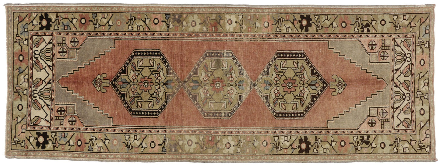 3 x 9 Antique Oushak Rug 51131