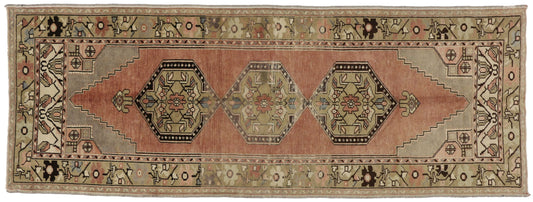 3 x 9 Antique Oushak Rug 51131