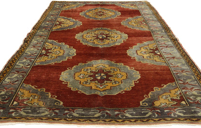 5 x 7 Vintage Turkish Oushak Rug 51135