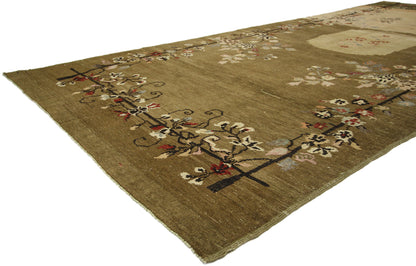 5 x 12 Vintage Turkish Oushak Rug 51139