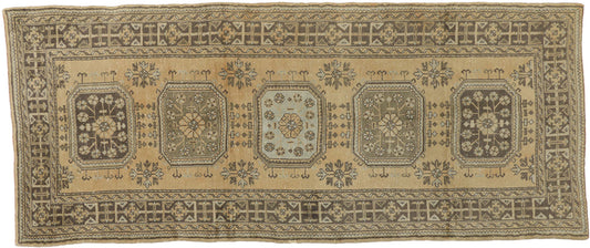 5 x 12 Vintage Turkish Oushak Rug 51148