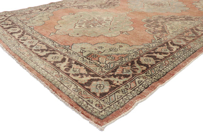 5 x 13 Vintage Turkish Oushak Rug 51149