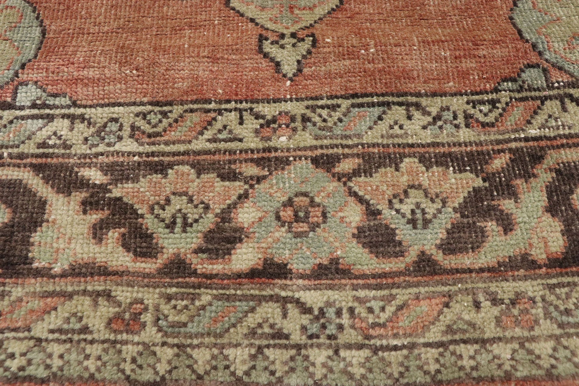 5 x 13 Vintage Turkish Oushak Rug 51149