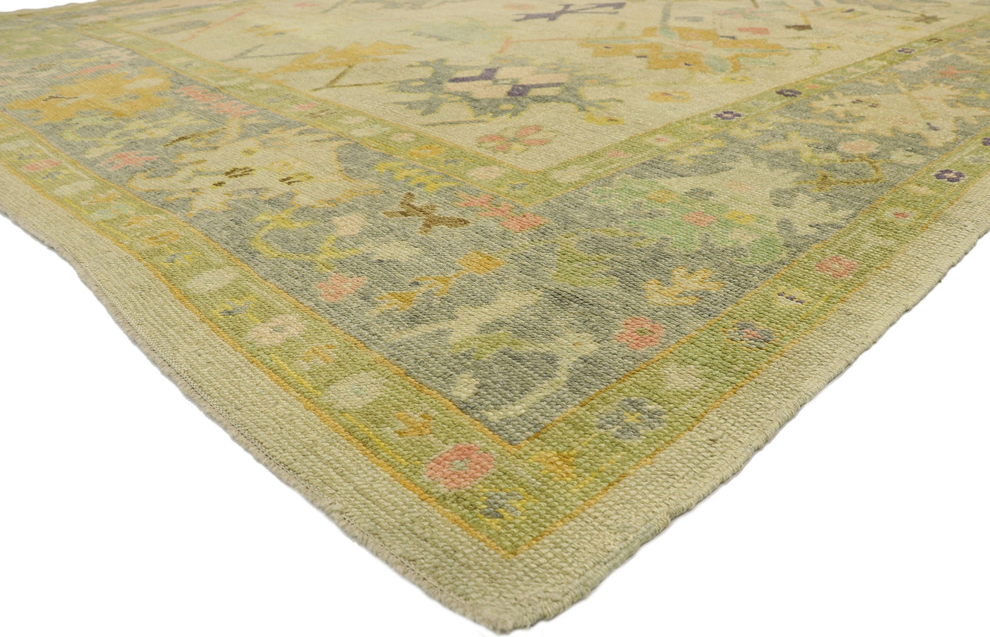 10 x 15 New Contemporary Turkish Oushak Rug 52152