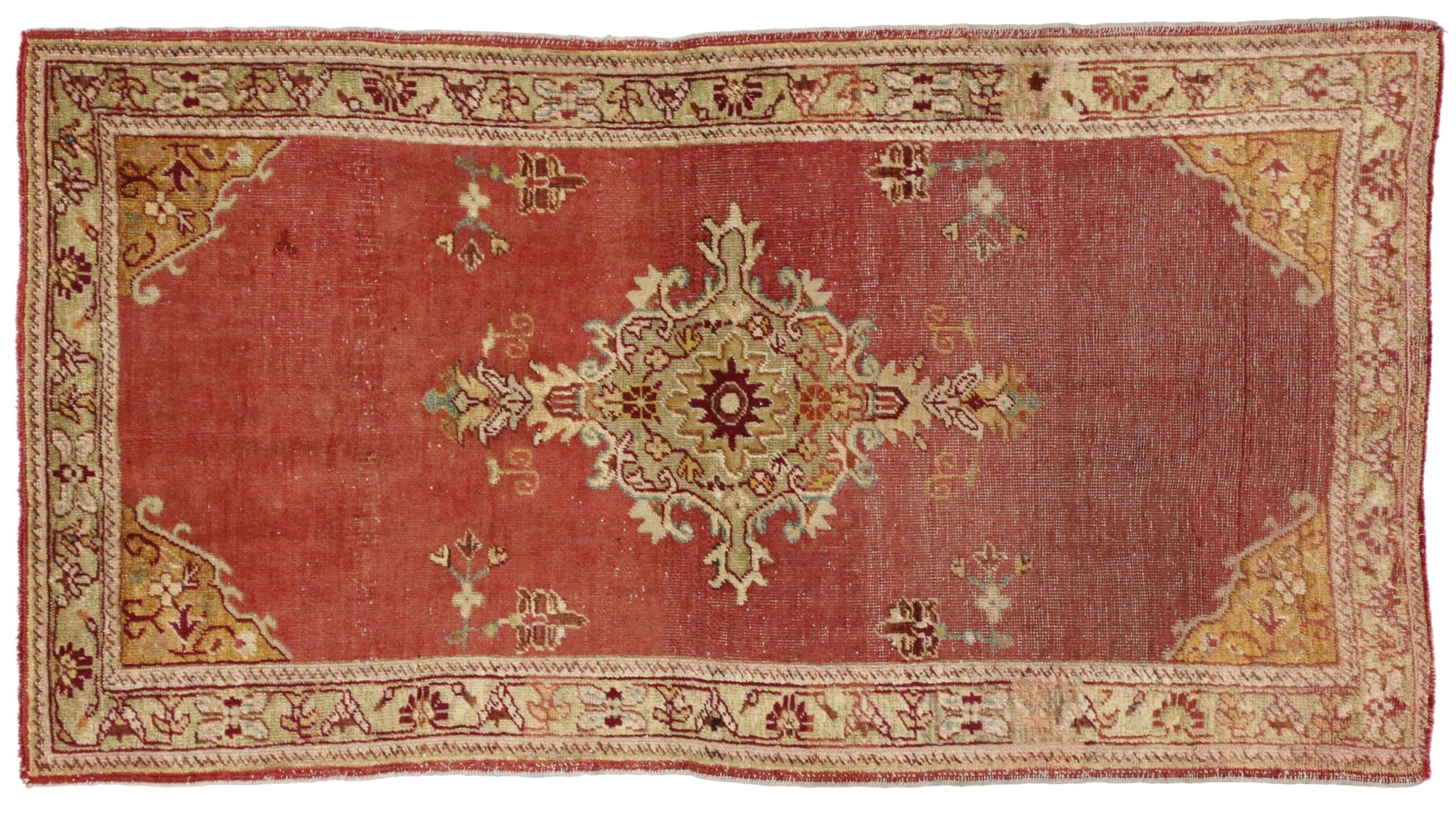 3 x 6 Vintage Oushak Rug 51166