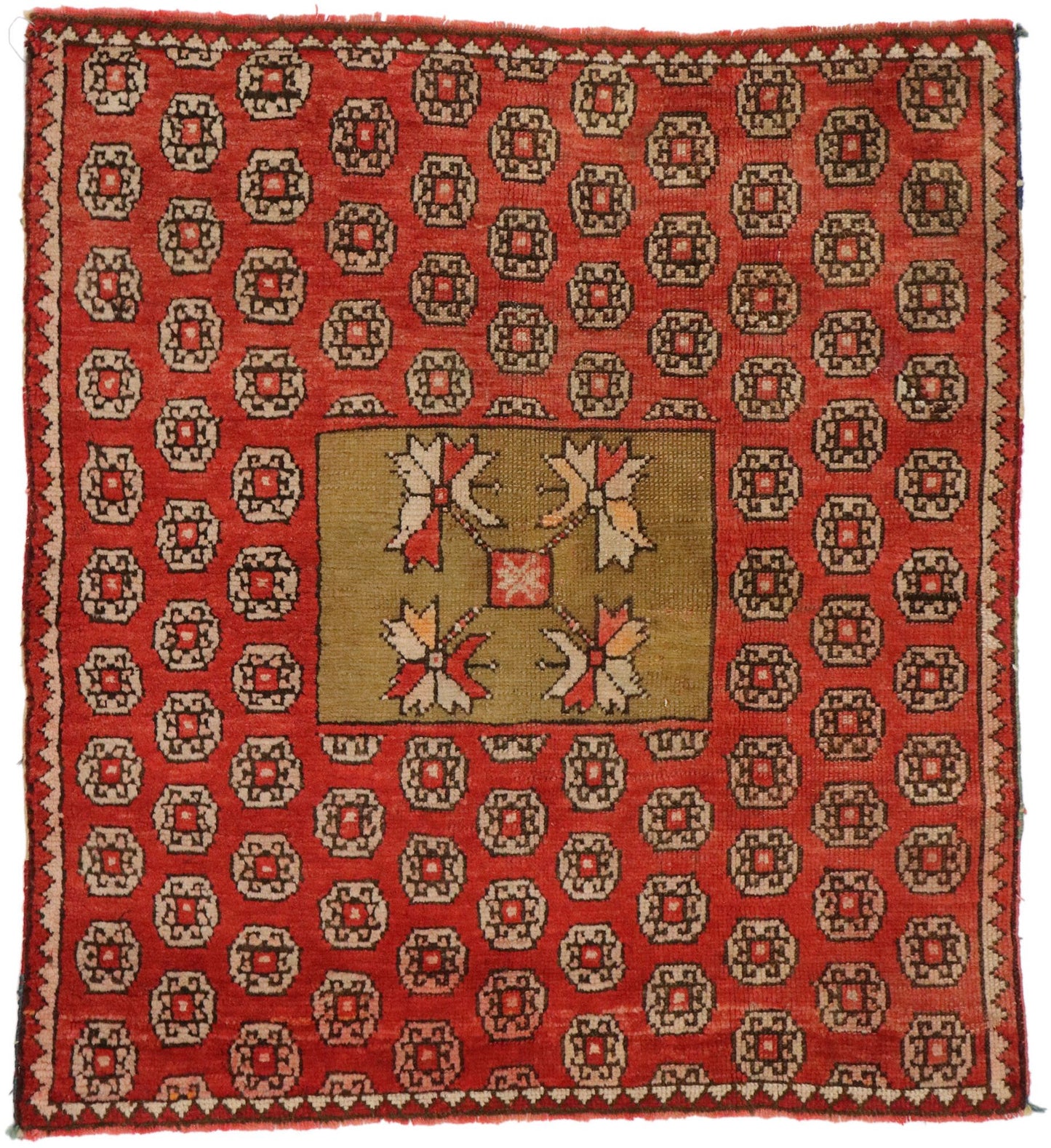 3 x 3 Antique Caucasian Karabagh Rug 51170