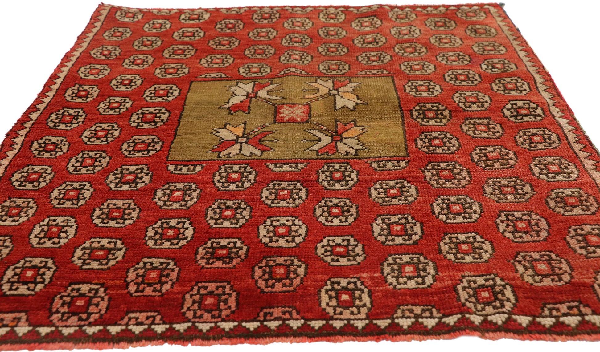 3 x 3 Antique Caucasian Karabagh Rug 51170