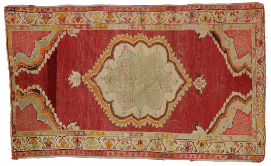 3 x 5 Vintage Oushak Rug 51174