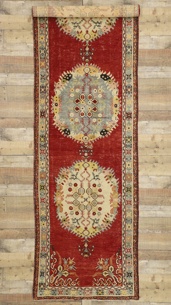 3 x 13 Vintage Turkish Oushak Runner 51175