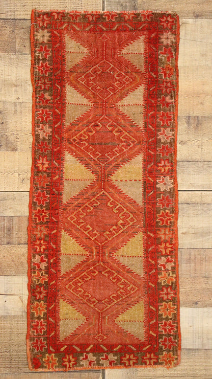 1 x 3 Vintage Turkish Yastik Rug 51179