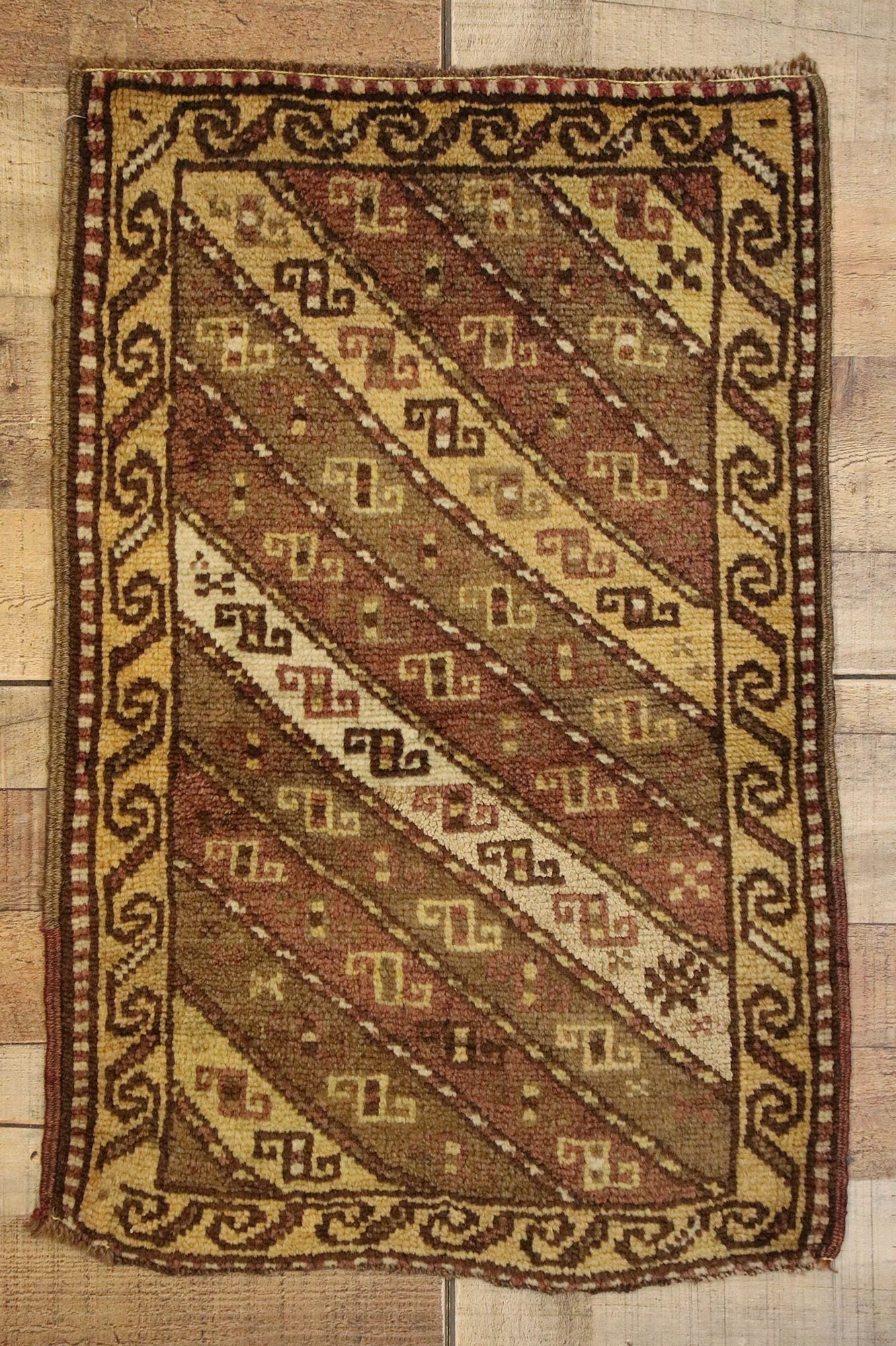 2 x 3 Vintage Turkish Yastik Rug 51180
