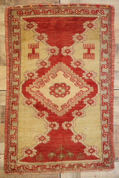 2 x 3 Vintage Turkish Yastik Rug 51184
