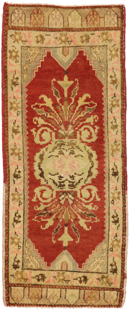 2 x 4 Vintage Turkish Yastik Rug 51187