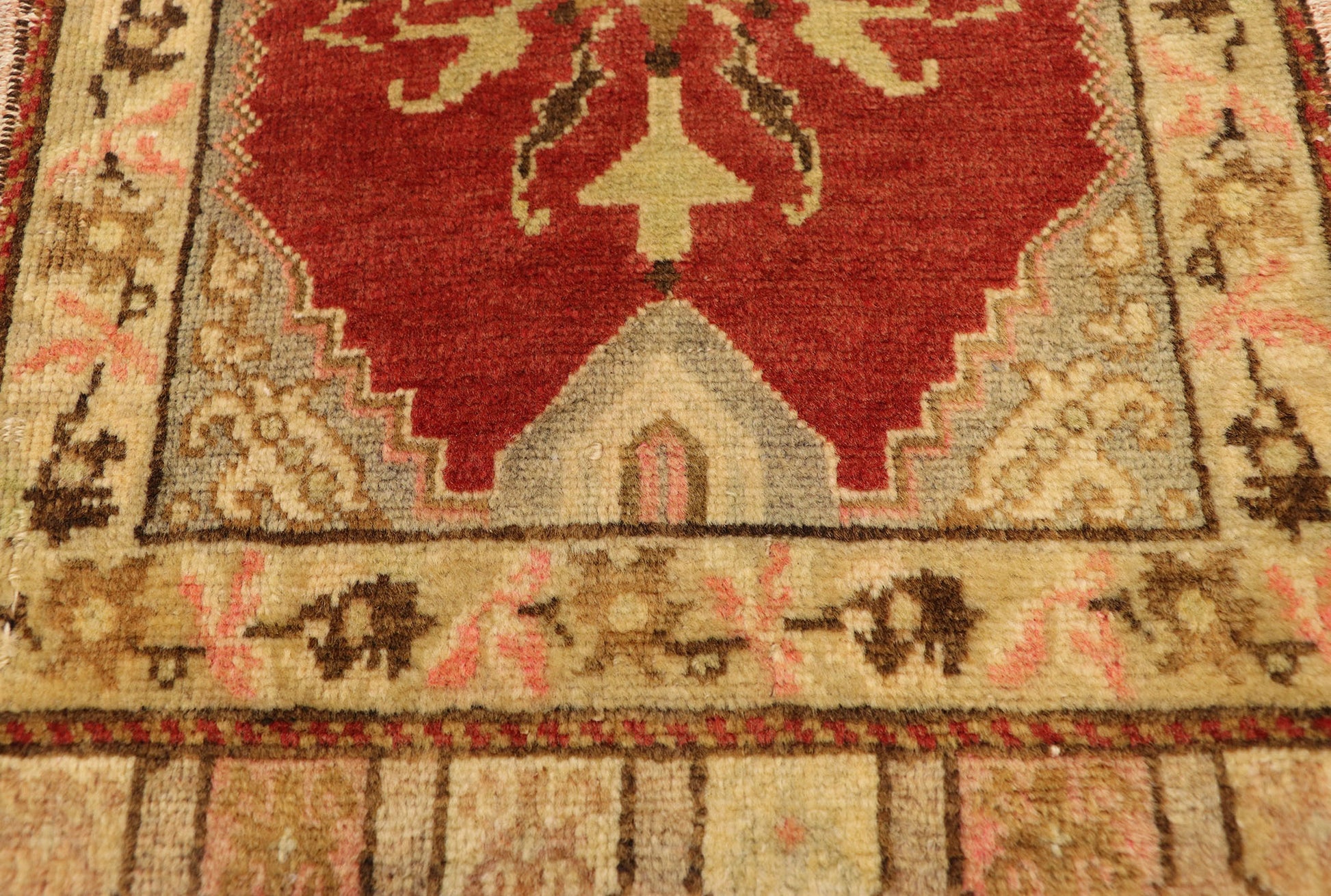 2 x 4 Vintage Turkish Yastik Rug 51187