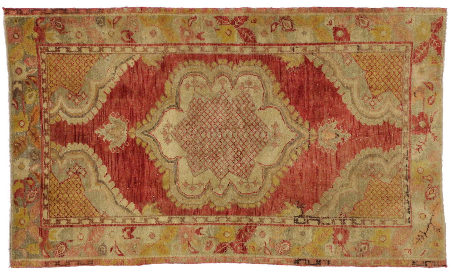 3 x 5 Vintage Oushak Rug 51190