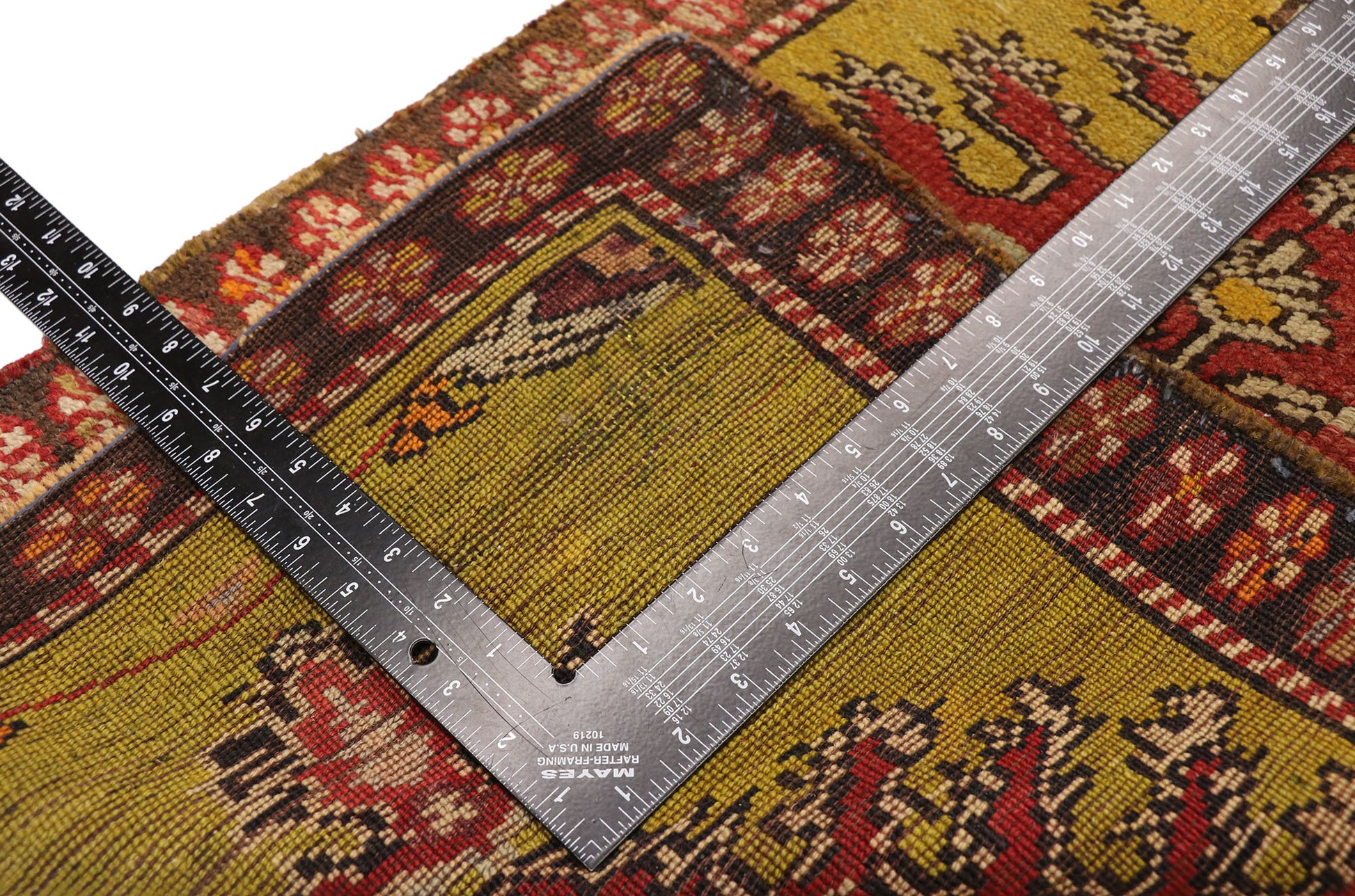 2 x 3 Vintage Turkish Yastik Rug 51197