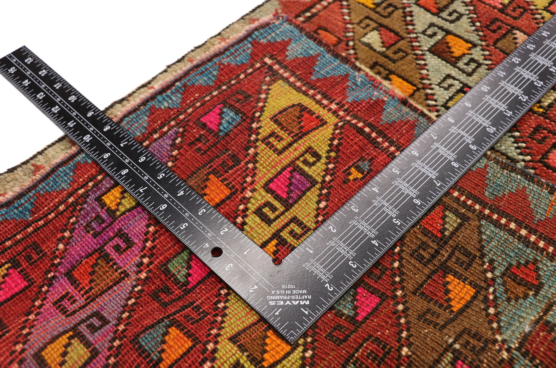 2 x 3 Vintage Turkish Yastik Rug 51198
