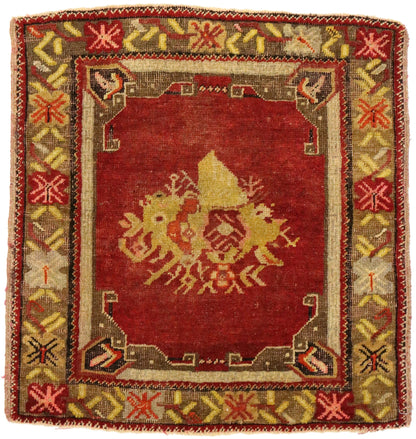 2 x 2 Vintage Turkish Yastik Rug 51199