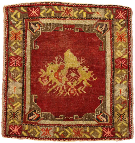 2 x 2 Vintage Turkish Yastik Rug 51199