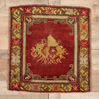 2 x 2 Vintage Turkish Yastik Rug 51199