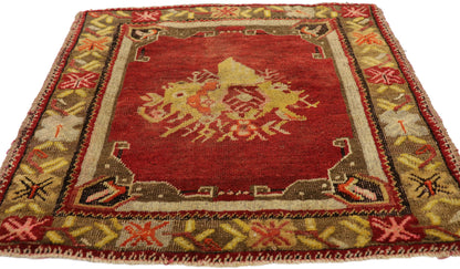 2 x 2 Vintage Turkish Yastik Rug 51199