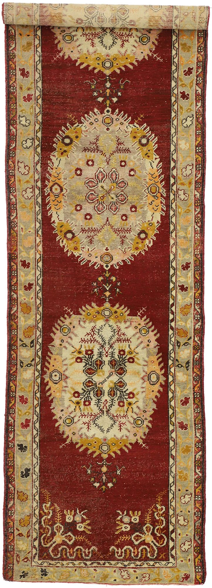 3 x 13 Vintage Turkish Oushak Runner 51202