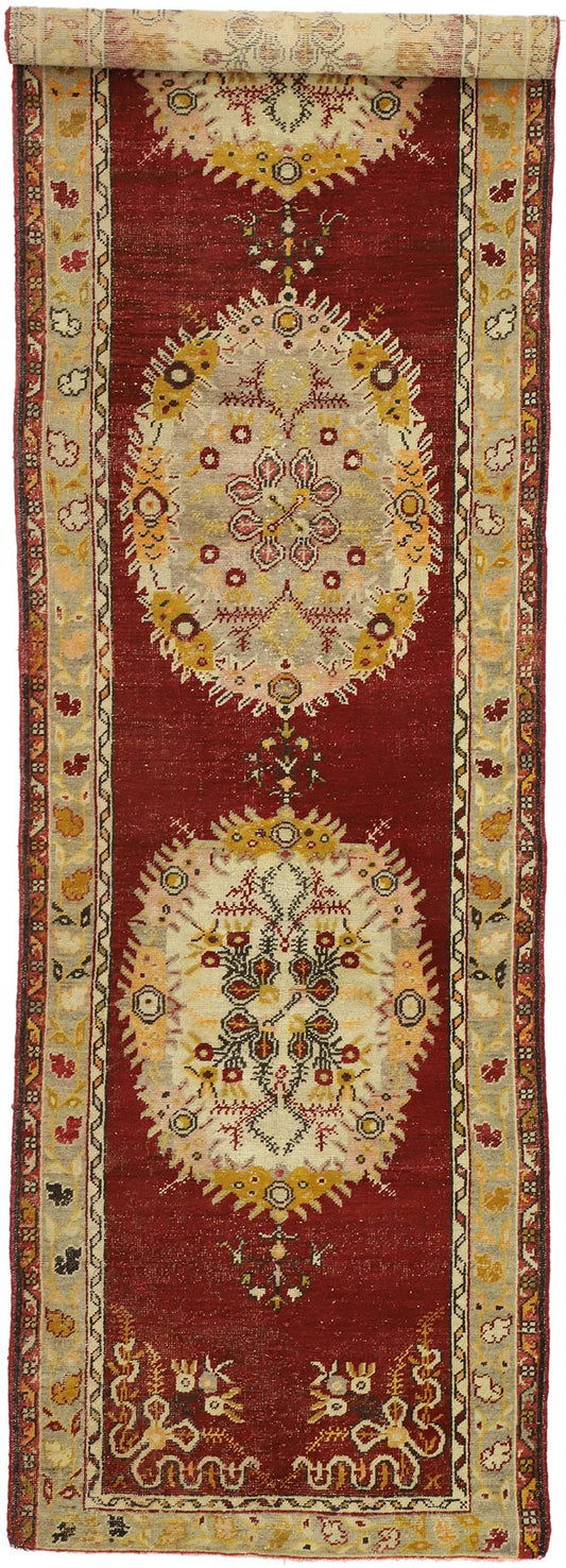 3 x 13 Vintage Turkish Oushak Runner 51202