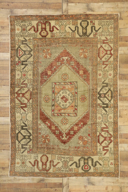6 x 9 Vintage Oushak Rug 51203
